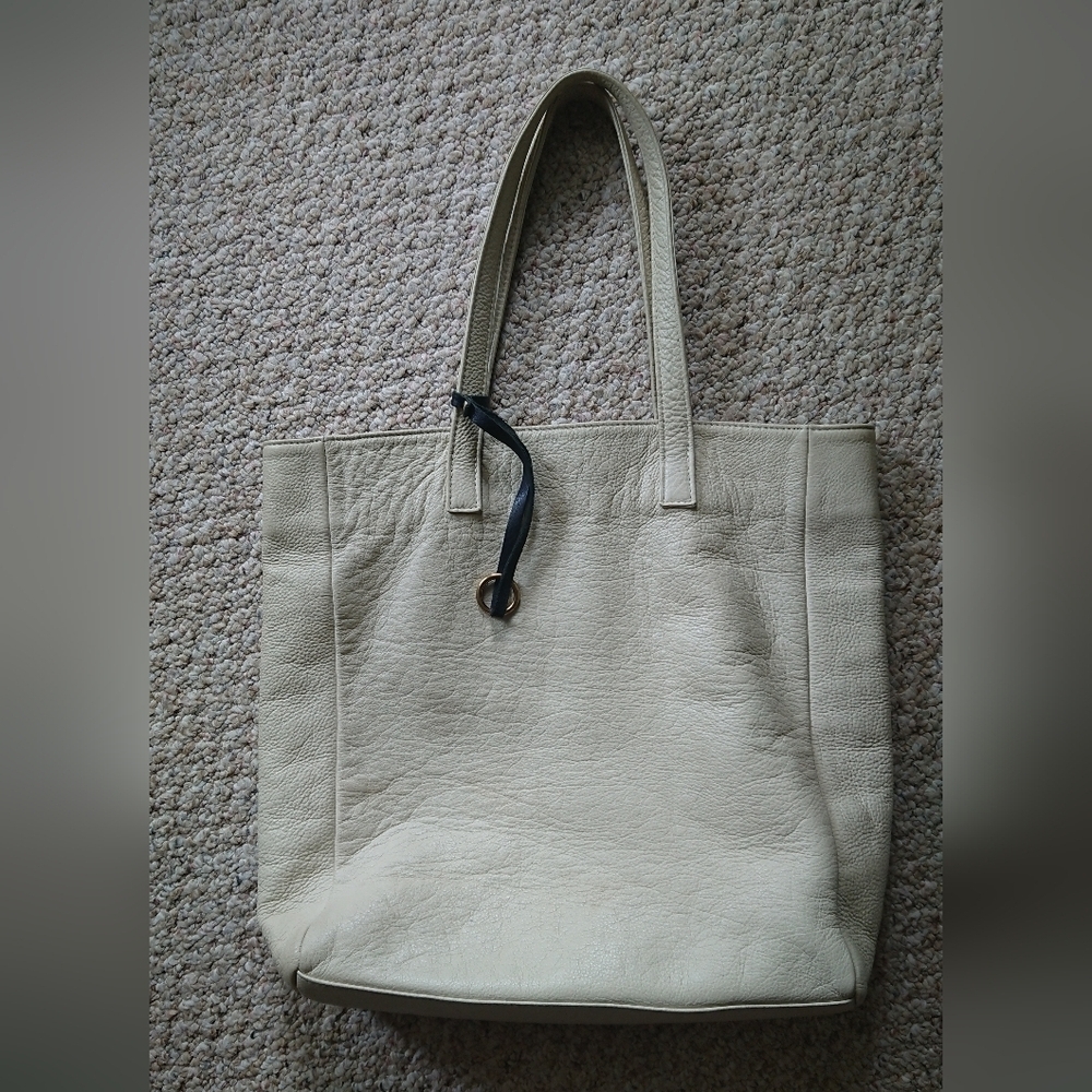 Henri Lou cream color Leather Hobo bag - Picture 4 of 16